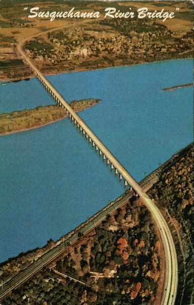 Susquehanna River Bridge - Pennsylvania Turnpike Postcard