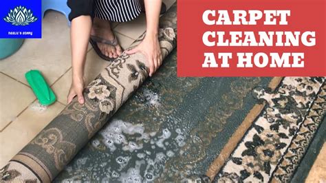 How to clean carpet at home / easy diy rug cleaning / cleaning carpet without machine - YouTube