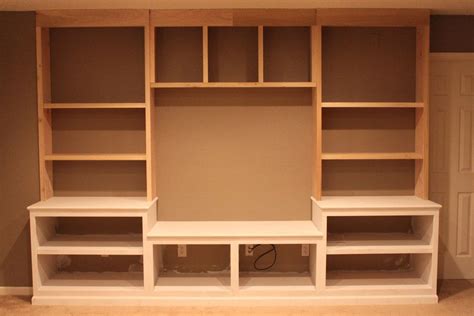 Diy wall unit | Wood entertainment center, Built in entertainment ...