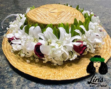 Custom Handmade Haku Lei Poʻo - Lin's Lei Stand