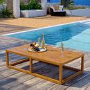 Modway Newbury Outdoor Patio Premium Grade A Teak Wood Coffee Table - EEI-3424 - Natural ...