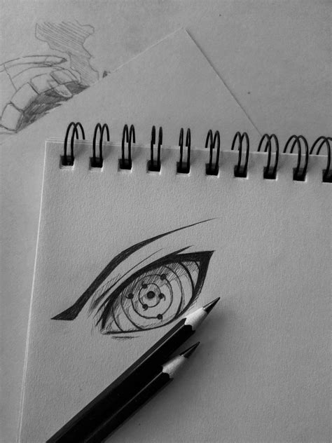 Sasuke Uchiha rinnegan eye sketch : r/Naruto