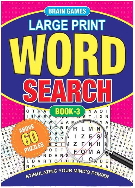 1-8 NEW A4 Size Word Search Puzzle Books Large Print 60 Puzzles per ...