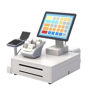 Cash Register Machine With Pos Terminal Electronic Bill Payment Invoice Or Paper Check Receipt ...