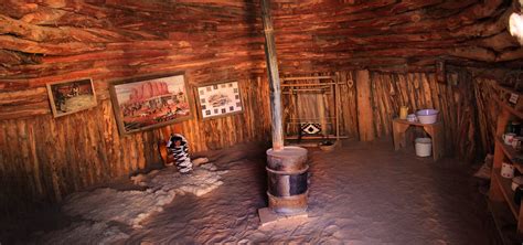 Hogan Interior | Interior of a spacious Navajo style Hogan. … | Flickr