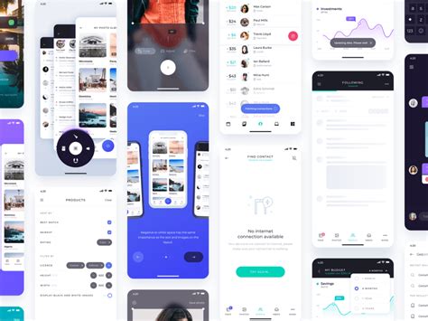 iOS UI Kit Android GUI Templates Responsive Layout Wireframe free resources for Sketch - Sketch ...