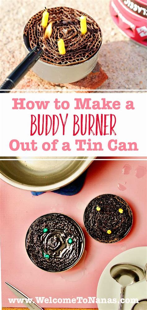 Learn How to Make a Buddy Burner Heater out of a Tin Can to fuel your ...