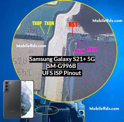 Samsung Galaxy S21+ 5G UFS ISP Pinout | Test Point