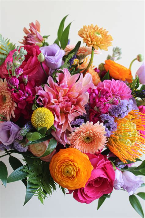 Sarah's Floral | Colorful Wedding Flowers | Colorful wedding flowers, Flowers bouquet, Pretty ...