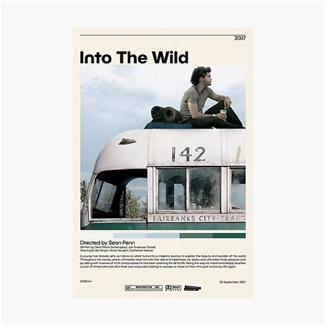 "Into The Wild Poster | Sean Penn, Minimalist Movie Poster, Vintage ...