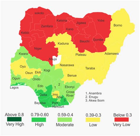 Nigeria Climate Map, HD Png Download , Transparent Png Image - PNGitem