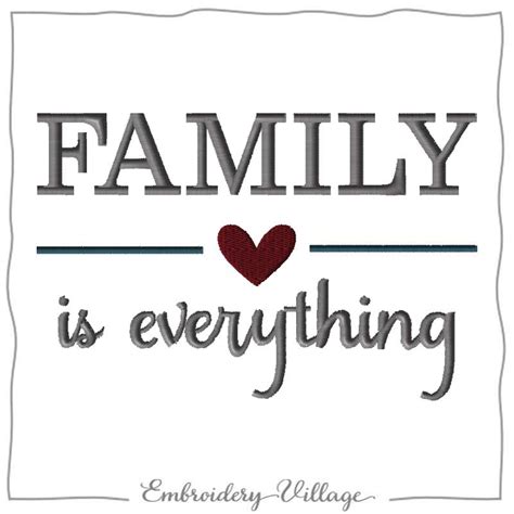 Family is Everything #1103 - Embroidery Village