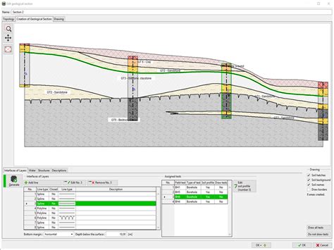 Stratigraphy – Cross Sections | Geotechnical Software GEO5