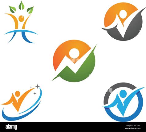 Human character logo sign Health care logo sign Stock Vector Image & Art - Alamy