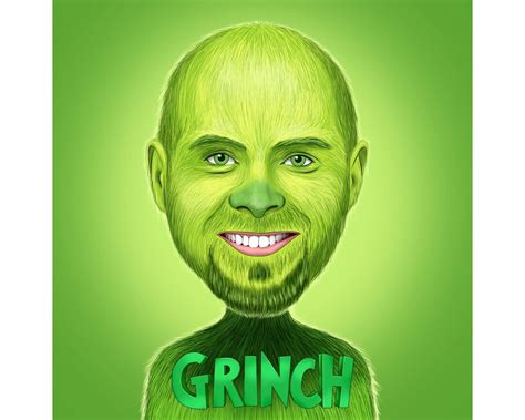 The Grinch Caricature Grinch Cartoon Drawing From Your Photo Grinch ...