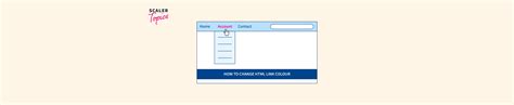 How to change the html link color? - Scaler Topics