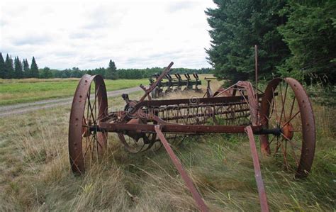 Old Farm Equipment In Field Royalty Free Stock Image - Image: 29545166