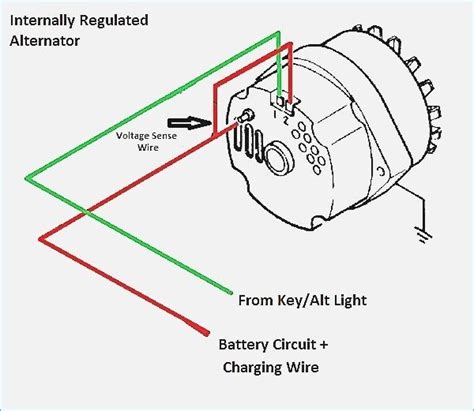 1 Wire Alternator Diagram | Alternator, Car mechanic, Automotive mechanic