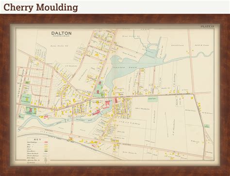 Village of DALTON Massachusetts 1904 Map Replica or Genuine | Etsy