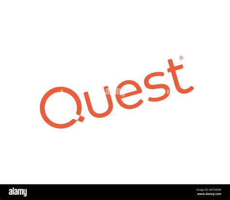 Quest Software, rotated logo, white background Stock Photo - Alamy