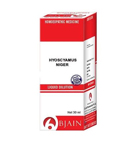 Buy BJain Homeopathic Hyoscyamus Niger Liquid Dilution Online