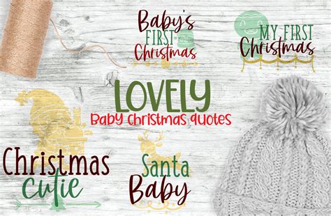 Lovely Baby Christmas Quotes Graphic by Firefly Designs · Creative Fabrica