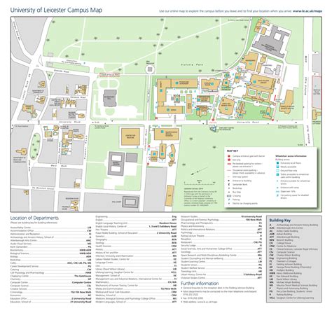 University Of Leicester Campus Map - United States Map