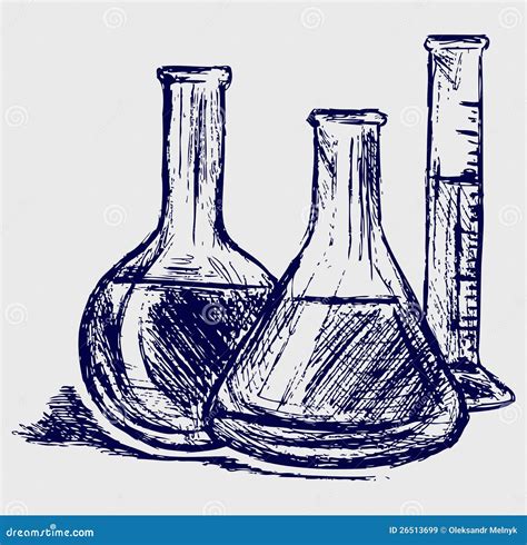 Laboratory Glassware Cartoon Vector | CartoonDealer.com #25338173