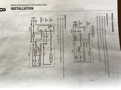 Wiring for NuTone Roomside Bathroom fan – Love & Improve Life