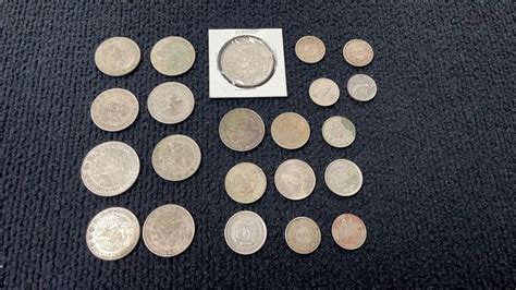 22 Mexican Coins- Some Silver | Live and Online Auctions on HiBid.com