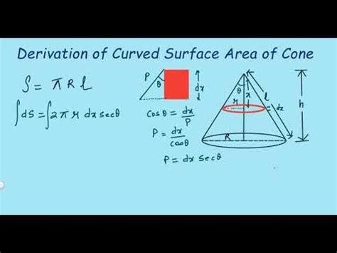 Derivation of Curved Surface Area of Cone @Kamaldheeriya Maths easy in 2022 | Surface, Math ...