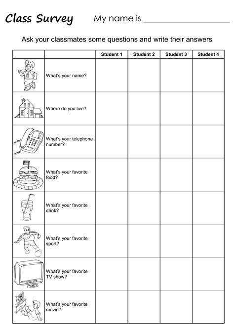 Printable Survey For Kids - How to create a Survey For Kids? Download this Printable Survey For ...