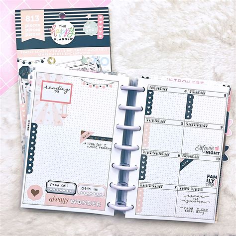 Mini Happy Planner Dashboard Style | Happy planner, Happy planner layout, Mini happy planner