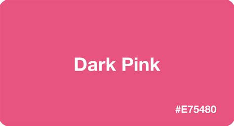 Dark Pink With HEX Code