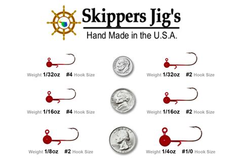 Hook Size Chart – Skippers Jigs