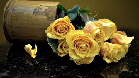 1920x1080 bouquet, flower, yellow, yellow, roses, flowers - Coolwallpapers.me!
