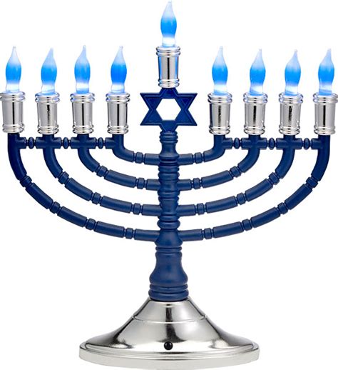 Departments - MENORAH - LED BLUE/SILVER