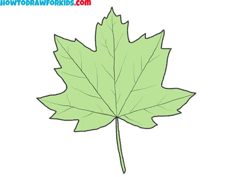 How to Draw a Maple Leaf - Easy Drawing Tutorial For Kids