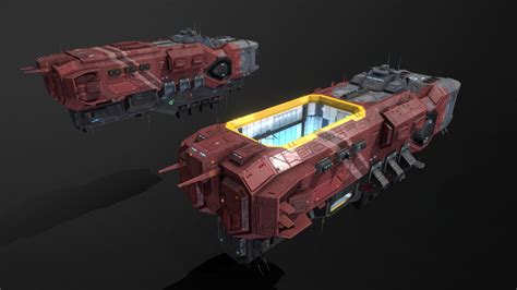 Scifi Mobile Shipyard Class I - Buy Royalty Free 3D model by MSGDI [497459f] - Sketchfab Store