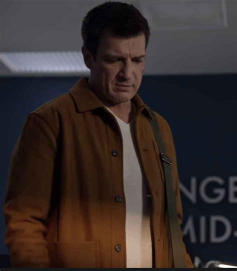 The Rookie Season 2 John Nolan Brown Jacket | Nathan Fillion Jacket