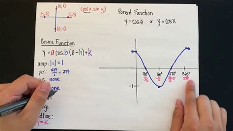 Graphing the Cosine Function - YouTube