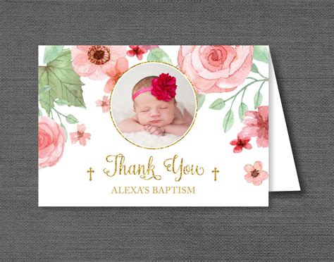 Baptism Thank-You Cards - 8+Examples, Illustrator, Word, Pages ...