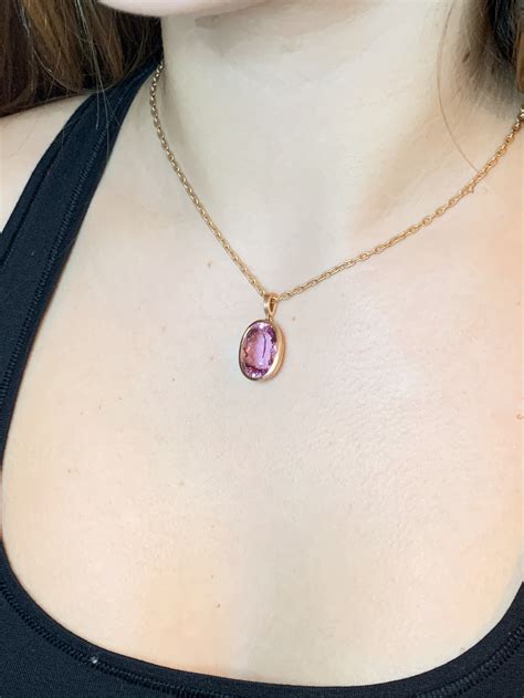 Oval Kunzite Necklace — Tate