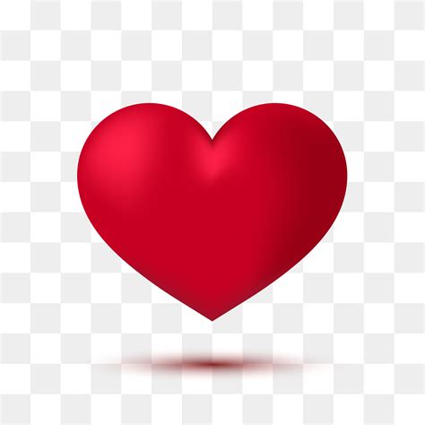 Soft red heart with transparent background. Vector illustration 324693 Vector Art at Vecteezy