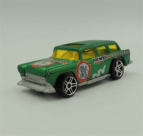 Hot Wheels 55-56 Chevy Nomad Wagon Noyes Green Metal Flake Paint Vintage 1990's | eBay