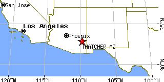 Thatcher, Arizona (AZ) ~ population data, races, housing & economy