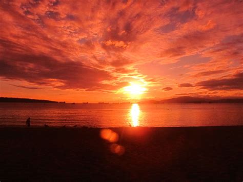 Sunset at English Bay through the filter of my sun glasses | Cool ...