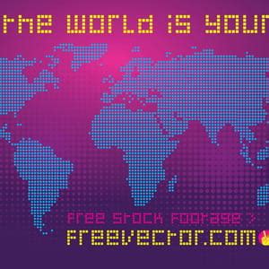 Free Dotted World Map svg ai eps vector | UIDownload