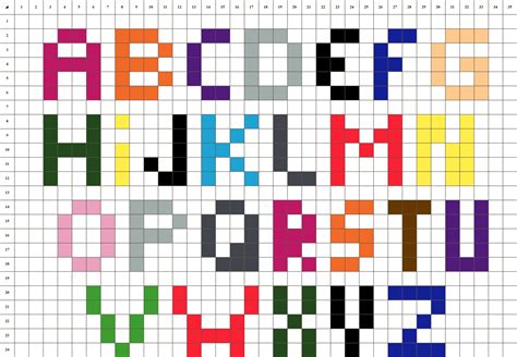 Alphabet pixel art – Artofit