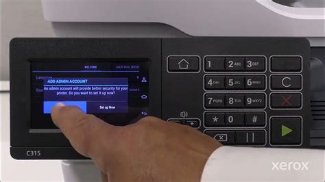 Xerox® C315 Color MFP Power On and Wi-Fi Setup - YouTube